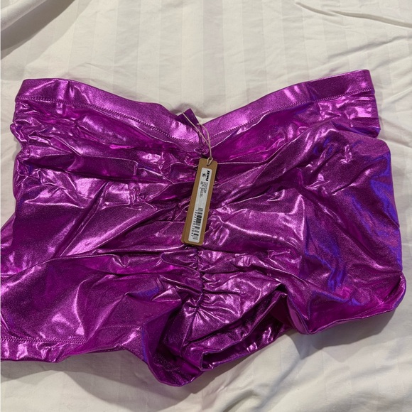 SKIMS Shimmering Pink Tube Top - Picture 2 of 3